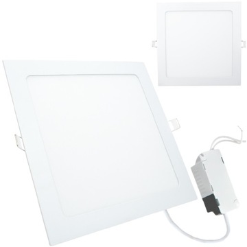 PANEL OPRAWA LED LAMPA SUFITOWA NA SUFIT REGIPS KARTON-GIPS DO REGIPSÓW 12W