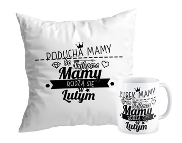 Zestaw PODUSZKA + KUBEK MAMY RODZĄ SIĘ W...