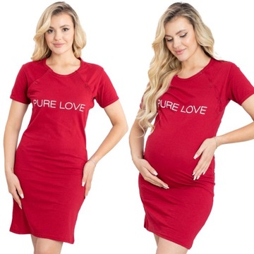 KOSZULA CIĄŻOWA DO KARMIENIA NA NAPY PURE LOVE M