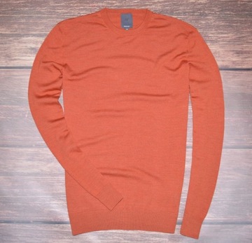 H&M 100 % MERINO WOOL SWETER MIEDZIANY MEN NEW M