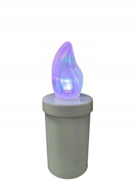 СВЕЧА СВЕТОДИОДНАЯ ВСТАВКА ДЛЯ СВЕЧЕЙ МАЛЫХ ЦВЕТОВ 90 ДНЕЙ + БАТАРЕИ ДВИГАЮЩЕГОСЯ ПЛАМЯ