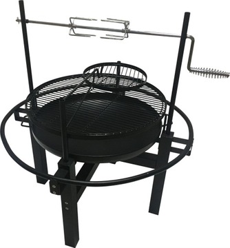 GRILL OGRODOWY 5w1 PALENISKO OGNISKO ROŻEN RUSZT