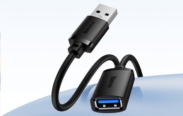 УДЛИНИТЕЛЬ BASEUS КАБЕЛЬ-АДАПТЕР USB 3.0 «ПАПА-МАМА», 5 Гбит/с, 1 м