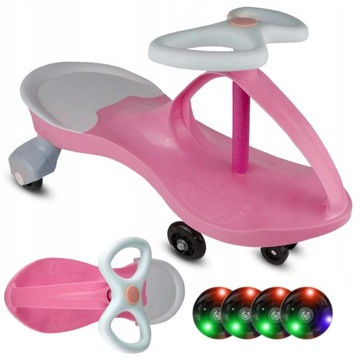 ГРАВИТАЦИЯ ДЛЯ РЕБЕНКА Автотолкач 120 кг СВЕТЯЩИЕСЯ СВЕТОДИОДНЫЕ КОЛЕСА