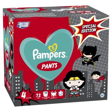 PAMPERS PIELUCHOMAJTKI ROZMIAR 4 9-15KG 72 SZTUKI
