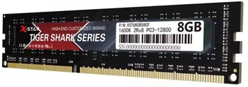 Оперативная память X-Star Tiger DDR3 8 ГБ 1,5 В PC3 1600 МГц для ПК/компьютера. стационарный