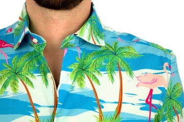 OPPOSUITS Koszula męska kolorowa flamingi L 41/42
