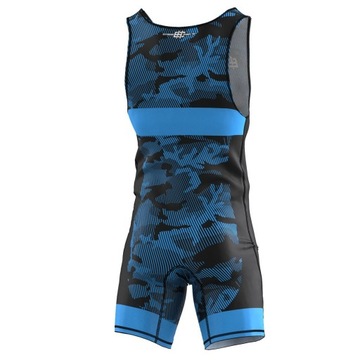 Мужской борцовский костюм, купальник HAVOC BLUE M