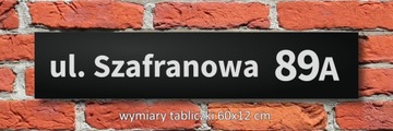Nr domu tabliczka adresowa ALUMINIUM-CZARNY-MAT-7