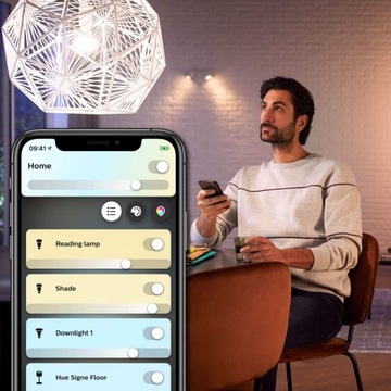 СТАРТОВЫЙ НАБОР 3 светодиодных лампы BLUETOOTH Philips HUE WHITE AMBIANCE 9 Вт E27