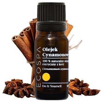 NATURALNY OLEJEK ETERYCZNY CYNAMONOWY Z KORY 10 ML AROMATERAPIA ECOSPA