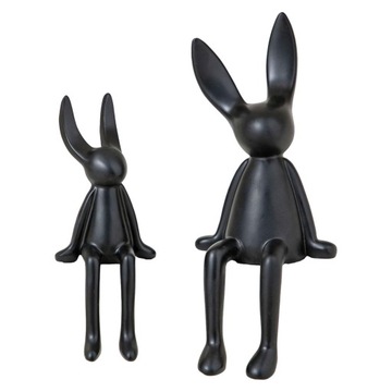 2 sztuki ceramiczne siedzące dekoracje figurki półka ozdoba abstrakcyjne zwierzę różowy
