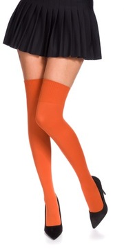 Zakolanówki mikrofibra 60 DEN, rudy