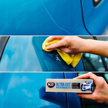 ПОЛИРОВАЛЬНАЯ ПАСТА K2 ULTRA CUT ДЛЯ УДАЛЕНИЯ АВТОМОБИЛЬНЫХ ЦАРАПИН 100Г
