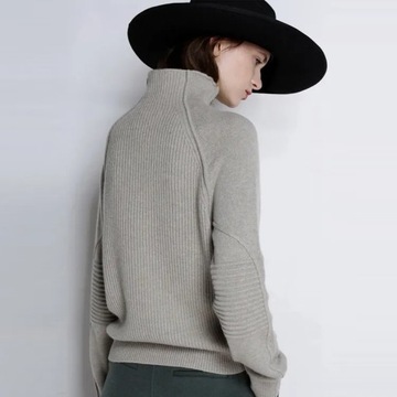 winter turtleneck cashmere sweater women knitted p