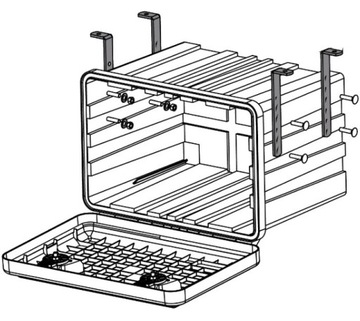 SKRZYNKA NARZĘDZIOWA 500 30,5l +MOCOWANIE BUS TIR
