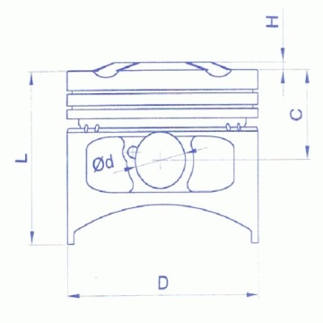 Поршневые кольца комплект пальцев башан 200 63,5мм палец 15мм BS200S-7