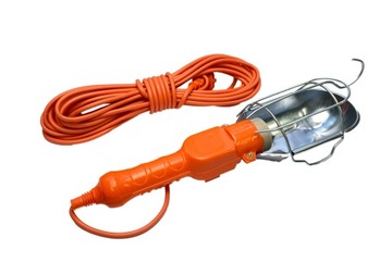 LAMPA WARSZTATOWA Z KABLEM 10M E27