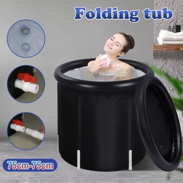 2024 Ванна для ледяной ванны 75см Черный