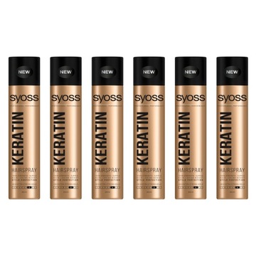 Syoss Keratin lakier do włosów 6x 300ml