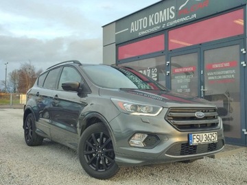 Ford Kuga II SUV Facelifting 2.0 TDCi 180KM 2018 Ford Kuga ST-LINE GWARANCJA 4x4 BEZWYPADKOWY 85 tysiecy kilometrow Zamiana