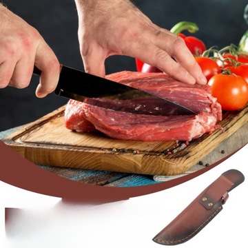 NÓŻ RZEŹNICZY NOŻE OSŁONA KRAWĘDZI KAWA 22,5X5CM