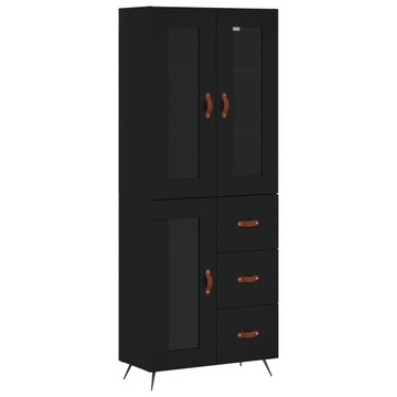 VidaXL czarny 34 x 69,5 x 180 cm