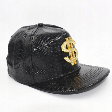 złota srebrna czapka fullcap daszek dolar $ 3