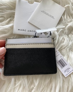 MARC JACOBS czarny mini portfel skórzany Empire City NY