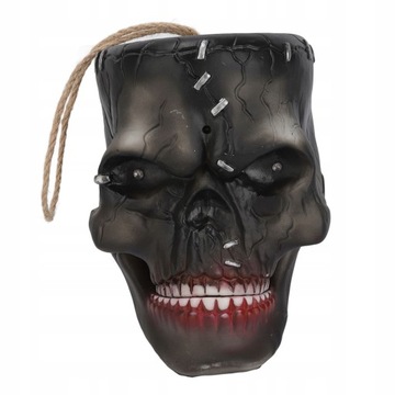 Elektryczna głowa czaszki na Halloween