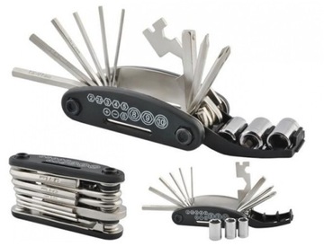 ZESTAW KLUCZY ROWEROWYCH 16W1 SCYZORYK IMBUS KLUCZ