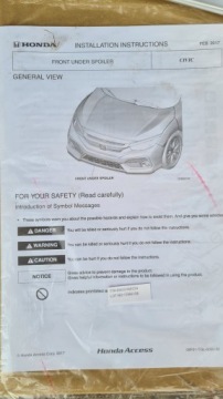 ПАКЕТ НАКЛАДОК HONDA CIVIC X SILVER LINE НОВАЯ ОРГ.
