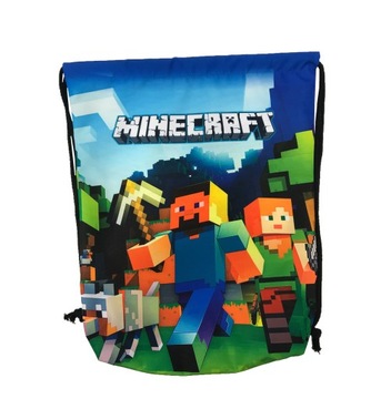 MINECRAFT M2 worek szkolny na buty plecak