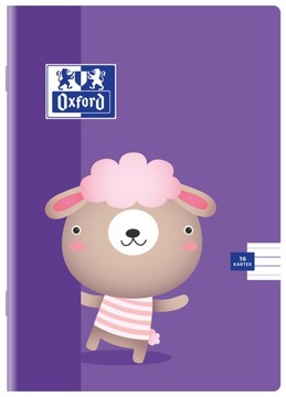 ZESZYT OXFORD KIDS A5/16K LINIA PODWÓJNA klasyczne niebieskie trzy linie