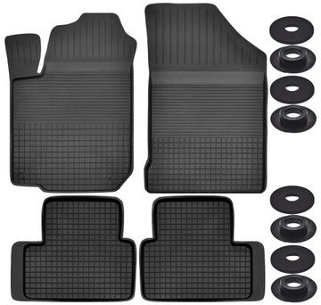 HYUNDAI i30 II (2011-2017) GUMOWE DYWANIKI KORYTKA DO AUTA CZARNE