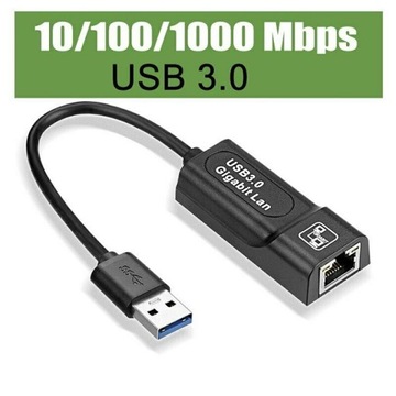СЕТЕВАЯ КАРТА USB 3.0 Gigabit LAN 100/1000 МБ RJ45