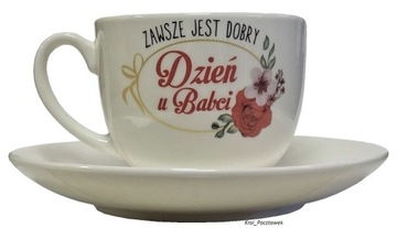 Prezent dla BABCI- filiżanka do kawy, herbaty