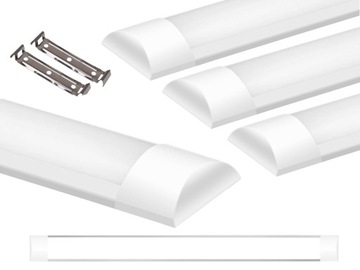 4x Lampa Natynkowa LED Panel Plafon 120cm 36W 4000K Warsztatowa Neutralna