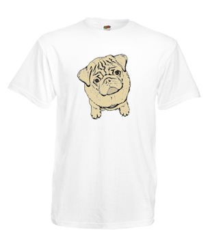 XXXL KOSZULKA MĘSKA MOPS PUGS NOT DRUGS ŚMIESZNE