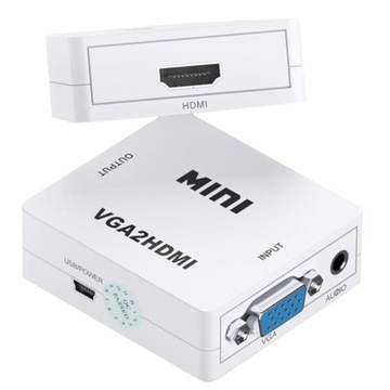 Преобразователь изображения с разъема VGA на адаптер сигнала HDMI Адаптер D-Sub MINI