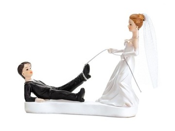 FIGURKA PARA MŁODA Z LINKĄ 13 CM TORT WESELE ŚLUB