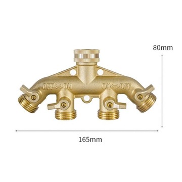 Разветвитель садового шланга, соединительный кран с резьбой 3/4 дюйма