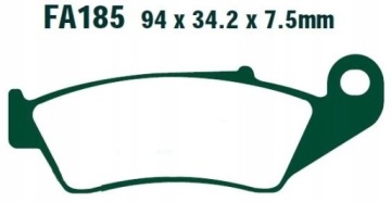 ТОРМОЗНЫЕ КОЛОДКИ EBC HONDA CRF 250 R KAWASAKI KX 450 F 450 KLX 300 R ПЕРЕДНИЕ