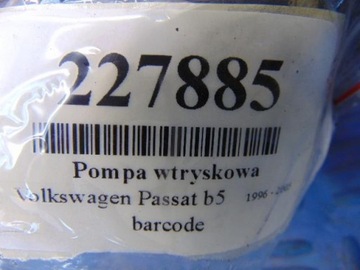 VOLKSWAGEN PASSAT B5 KOMBI 1.9TDI POMPA WTRYSKOWA NIE SPRAWDZONA 0460414987