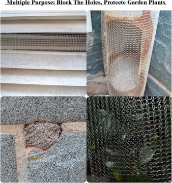 Сетка грызунов, металлическая сетка из нержавеющей стали, для сада