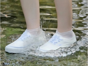 Резиновые сапоги M 35-40 многоразовые для обуви от дождя для автомойки в лесу