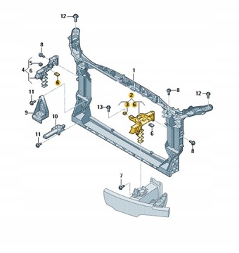 КРЕПЛЕНИЕ СДВИЖНОЙ ФАРЫ СЛЕВА СПЕРЕДИ AUDI A6 C8 4K0 18- НОВЫЙ