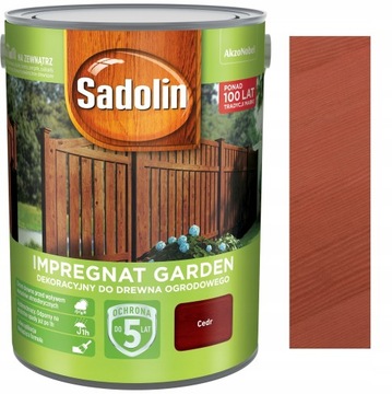 SADOLIN GARDEN ORZECH WŁOSKI IMPREGNAT DEKORACYJNY 5L