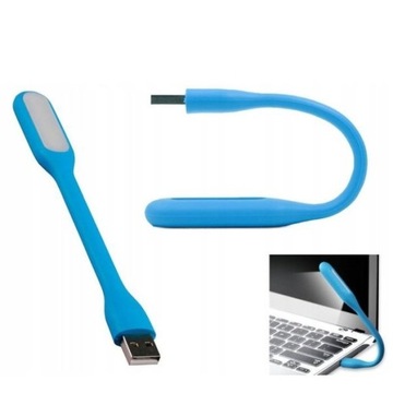 ELASTYCZNA LAMPKA 6xLED USB SILIKONOWA WYTRZYMAŁA