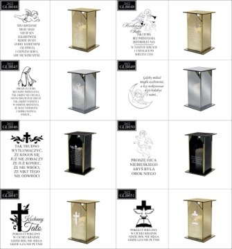 Эксклюзивная зеркальная стеклянная свеча ПЕРСОНАЛИЗИРОВАННАЯ с ГРАВИРОВКОЙ для БАБУШЕК И ДЕДушек